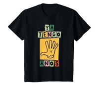 Ya Tengo 5 Años Cumpleaños Niño & Niña | Mano | 5 Años Camiseta
