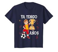 Ya Tengo 5 Años Fútbol Niño Camiseta, Niños, Azul Marino, 2 años
