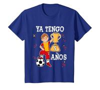 Ya Tengo 5 Años Fútbol Niño Camiseta, Niños, Azul Real, 8 años