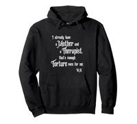 YA Tengo Madre, MIÉRCOLES, GÓTICO Sobrenatural Oscuro Sudadera con Capucha