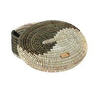 YAADU Cesta de almacenamiento tejida con tapa - Cesta de estante, canasta de pan, organizador, cesta multifuncional para estante, caja de almacenamiento para juguetes, maquillaje, canasta de pan