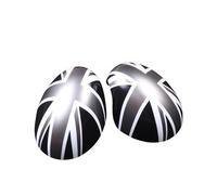 YaaGoo - Carcasa para espejo retrovisor lateral YaaGoo para MINI Cooper R55 R56 R57 R58 R59 R60 R61 2007-2013, para espejos plegables manualmente(diseño Jack gris)