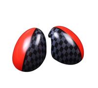 YaaGoo - Carcasa para espejo retrovisor lateral YaaGoo para MINI Cooper R55 R56 R57 R58 R59 R60 R61 2007-2013, para espejos plegables eléctricamente (estilo JCW)