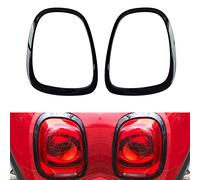 YaaGoo para Mini Cooper F55 F56 Anillo de ajuste de decoración de faro (negro, 2X para faro trasero)