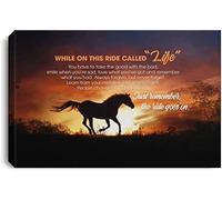 YAASIMOULE Afiche Todo Mientras En Este Viaje Llamado Vida Caballo Tienes Que Llevarte Lo Bueno Contigo El Continúa Paisaje