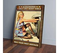 YAASIMOULE Asumir que era como la mayoría de las chicas fue tu primer error, impresiones en lienzo, arte de pared