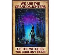 YAASIMOULE Bruja, somos la nieta de las brujas que no podrías quemar. Póster de brujería.