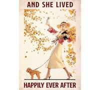 YAASIMOULE Decoración de paredes del hogar habitaciones Cavapoo Y vivió feliz para siempre Amantes los perros