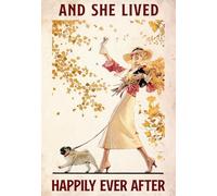 YAASIMOULE Decoración de paredes del hogar habitaciones Pug Y vivió feliz para siempre Amantes los perros