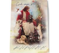 YAASIMOULE Dios dice que eres un Labrador Retriever Lienzo personalizado