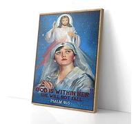 YAASIMOULE Dios está aquí dentro, ella no caerá, enfermera, impresiones en lienzo, arte de pared