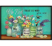 YAASIMOULE Dios mío, eso es lo que eres, hacedor de milagros, luz en la oscuridad, póster de flores.