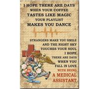 YAASIMOULE Espero que te enamores de este póster vintage médico, arte de pared, regalo para asistente médico, enfermero, personal sanitario, terapeuta, lienzo, galería, envuelto, enmarcado, idea