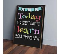 YAASIMOULE Hoy es un gran día para aprender algo nuevo. Lienzo impreso para pared.