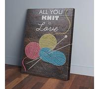 YAASIMOULE Impresiones en lienzo All You Knit Is Love Arte de pared