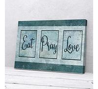 YAASIMOULE Impresiones en lienzo de arte de pared Comer, rezar, amar