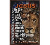 YAASIMOULE Jesús es mi Dios, Rey, Señor, Salvador, Sanador, Refugio, Fuerza, Cartel del León Cristiano