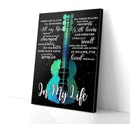 YAASIMOULE Lienzos decorativos con la música de la guitarra en mi vida