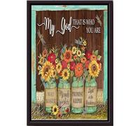 YAASIMOULE Mi Dios, ese eres tú, hacedor de caminos, hacedor de milagros, cumplidor de promesas, póster enmarcado en lienzo mate