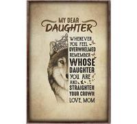 YAASIMOULE Mi querida hija, cuando te sientas abrumada, recuerda de quién es el cartel.