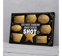 YAASIMOULE No tires tus impresiones en lienzo de Shot