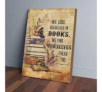 YAASIMOULE Nos perdemos, nos encontramos en el amor por los libros, libros, impresiones en lienzo, arte de pared