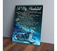 YAASIMOULE Para mi esposo, el día que te conocí, encontré mi alma, amor, pareja de lobos, impresiones en lienzo