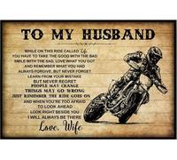 YAASIMOULE Para mi esposo Motocross Mientras estoy en este viaje llamado vida Amor Esposa Póster