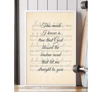 YAASIMOULE Póster Bless The Broken Road (Canción) Retrato Arte mural Decoración del hogar