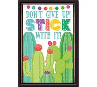 YAASIMOULE Póster Cactus, no te rindas, persevera enmarcado en lienzo mate