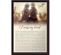 YAASIMOULE Póster con la letra I Cross My Heart A Love As True Mine enmarcado en lienzo mate
