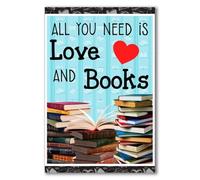 YAASIMOULE Póster de decoración pared Todo lo que necesitas es amor y libros