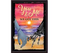 YAASIMOULE Póster de Jack Skellington Tú y yo, tenemos este verano en la playa, lienzo mate enmarcado