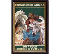 YAASIMOULE Póster de vaqueras que van y vienen, arte de pared para montar a caballo, regalo de vaquero, impresiones en lienzo enmarcadas