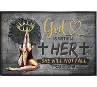 YAASIMOULE Póster del Salmo La Reina Negra, Dios está en Ella, No Caerá