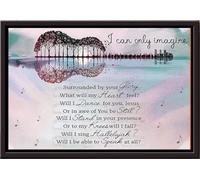 YAASIMOULE Póster Dios, Jesús, solo puedo imaginarme rodeado de tu gloria, lienzo mate enmarcado