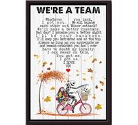 YAASIMOULE Póster enmarcado en lienzo mate de Jack Skellington: Eramos un equipo, lo que te falta lo tengo.