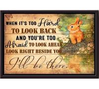 YAASIMOULE Póster enmarcado en lienzo mate El conejito siempre estará a tu lado