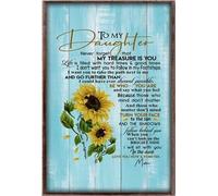 YAASIMOULE Póster Girasol para mi hija: Nunca olvides que ese tesoro eres tú