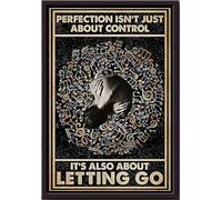 YAASIMOULE Póster La perfección musical no se trata solo de control, también es dejarse llevar (enmarcado en lienzo mate)
