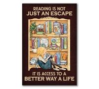 YAASIMOULE Póster Leer no es solo un escape el acceso a una vida mejor (86302)