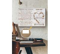 YAASIMOULE Póster Mientras respire, serás recordado, arte de pared conmemorativo, regalo para aniversario de muerte, amante, día de San Valentín, lienzo, galería, envuelto, enmarcado, idea