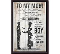 YAASIMOULE Póster Para mi mamá sé que no es fácil para las mujeres enmarcado en lienzo mate