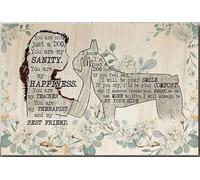 YAASIMOULE Póster personalizado de Boston Terrier, terapeuta, mejor amiga, arte de pared, regalo para amantes de los perros, cachorros de acogida, lienzo, galería, envuelto, enmarcado, idea de