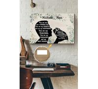 YAASIMOULE Póster personalizado de conejillo de indias, mejor amigo, terapeuta, animal, arte de pared, regalo para amantes de los ratones, fan de Foster, lienzo, galería, envuelto, enmarcado