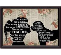 YAASIMOULE Póster personalizado de la mejor amiga de Cockapoo, amante de los perros, terapeuta, arte de pared, regalo para amantes de los cachorros, impresiones en lienzo mate enmarcadas.