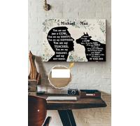 YAASIMOULE Póster personalizado de Terapeuta Vaca Mejor Amiga, arte de pared de animales, regalo para amantes, decoración de granja, lienzo, galería, envuelto, enmarcado, idea de impresiones