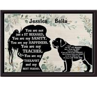 YAASIMOULE Póster personalizado No eres solo un San Bernardo, arte de pared de animales, regalo para amantes de los perros, cachorros de acogida, impresiones en lienzo mate enmarcadas.