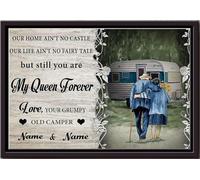 YAASIMOULE Póster personalizado Nuestro hogar no es un castillo, Cuento de hadas, Amor, Arte de pared, Regalo para San Valentín, Amor enamorado, Impresiones en lienzo mate enmarcadas