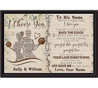 YAASIMOULE Póster personalizado Nunca olvides que te amo, regalo de arte de pared para San Valentín, impresiones en lienzo mate enmarcadas.